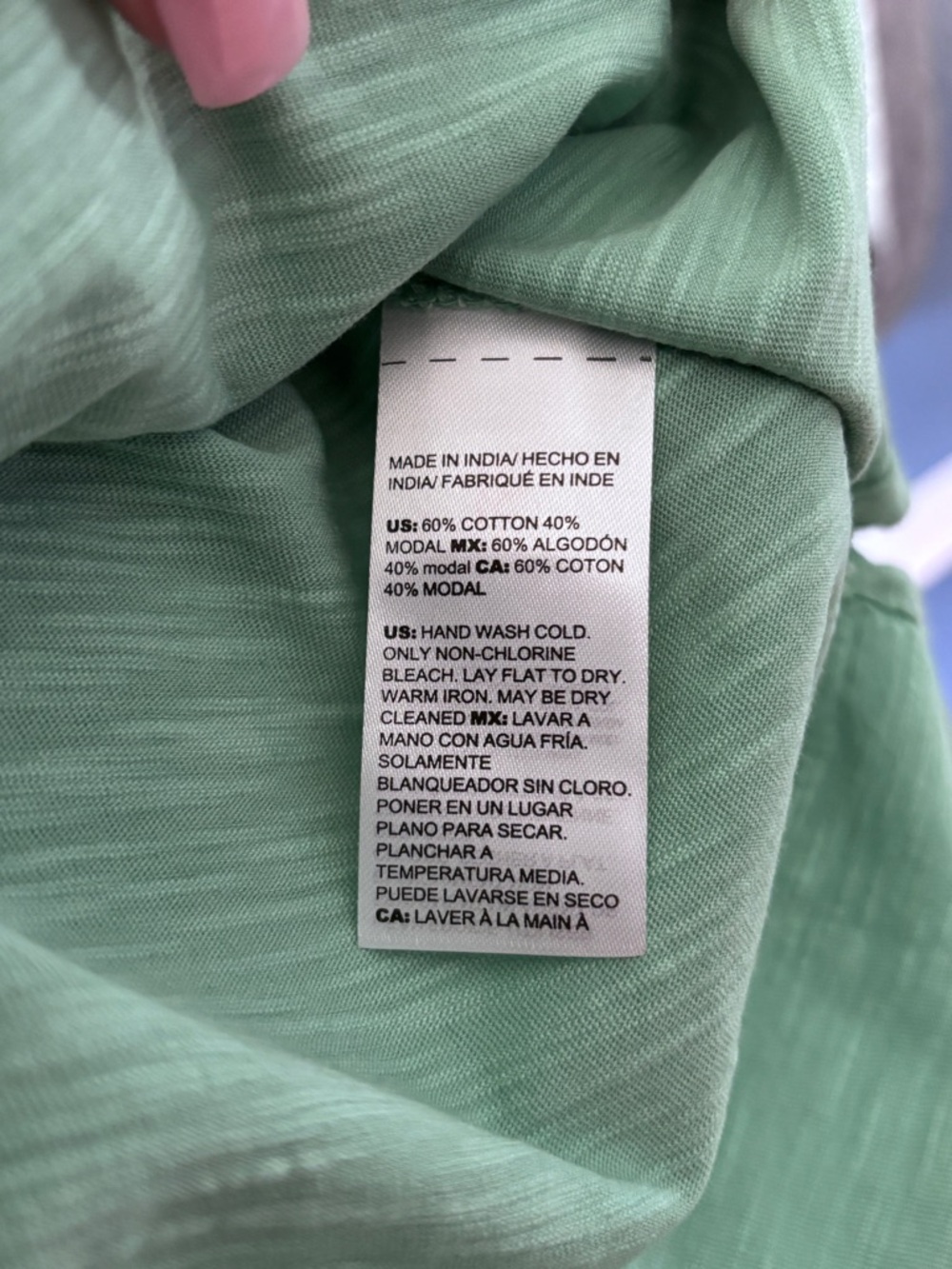 Chico’s Zenergy Tie Dye Tunic Top in Mint Green and White - NWT Size 3 (16/18) - Picture 10 of 10